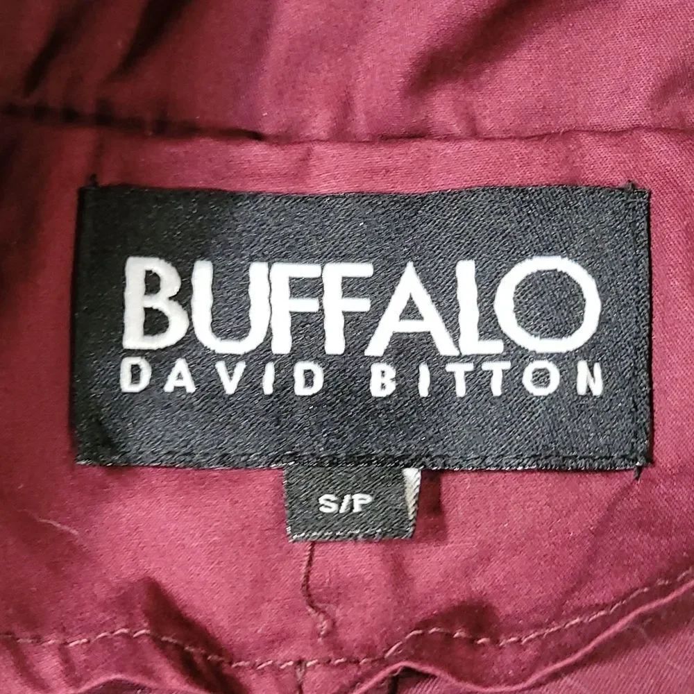 🔹️Buffalo David Bitton Raspberry Lightweight Zipper Utility Jacket Small - Picture 10 of 12